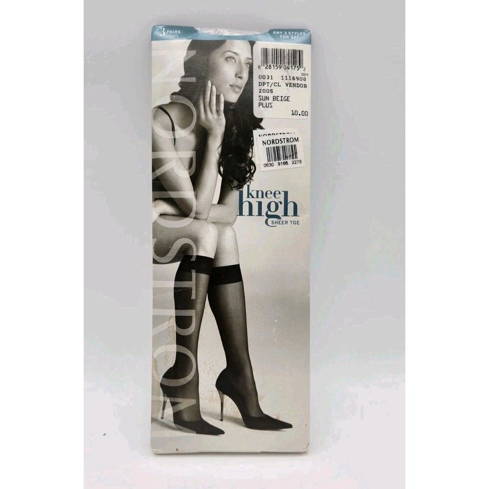 Nordstroms Women's Knee-Highs Sun Beige Size Plus NWT OS